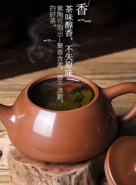 滇匠建水紫e陶茶壶全手工浪水亮光家用小号单人养生鬼茶具套装