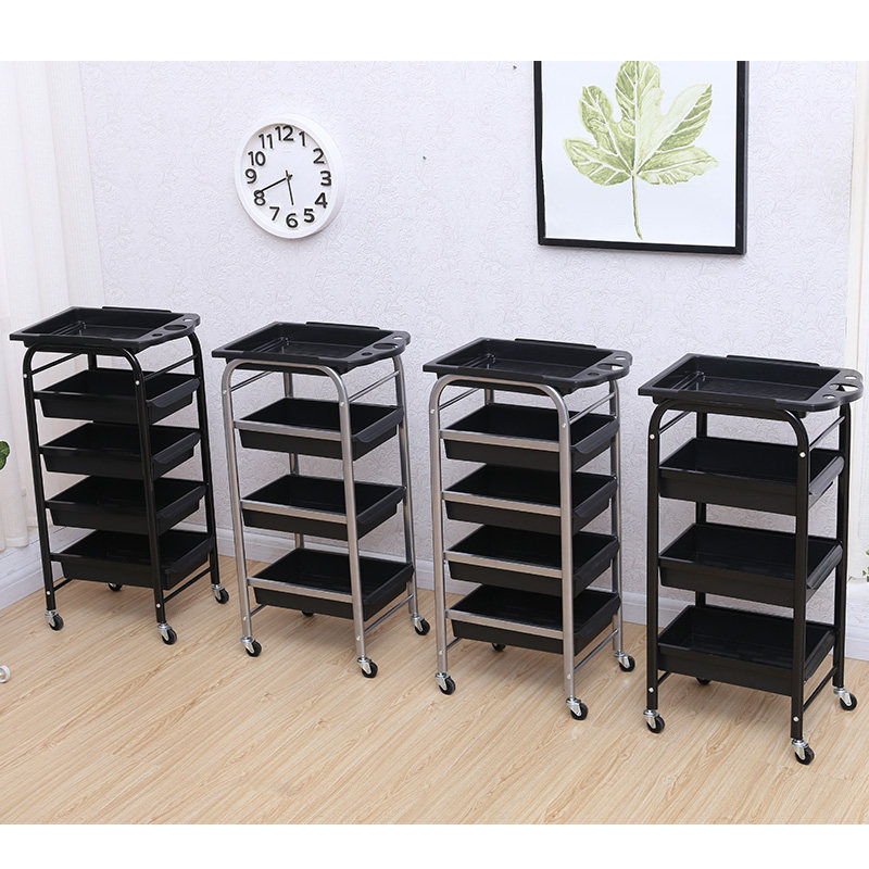 复古美发车发廊手推车杠车特价包邮美容小推车理发W店烫染工具车