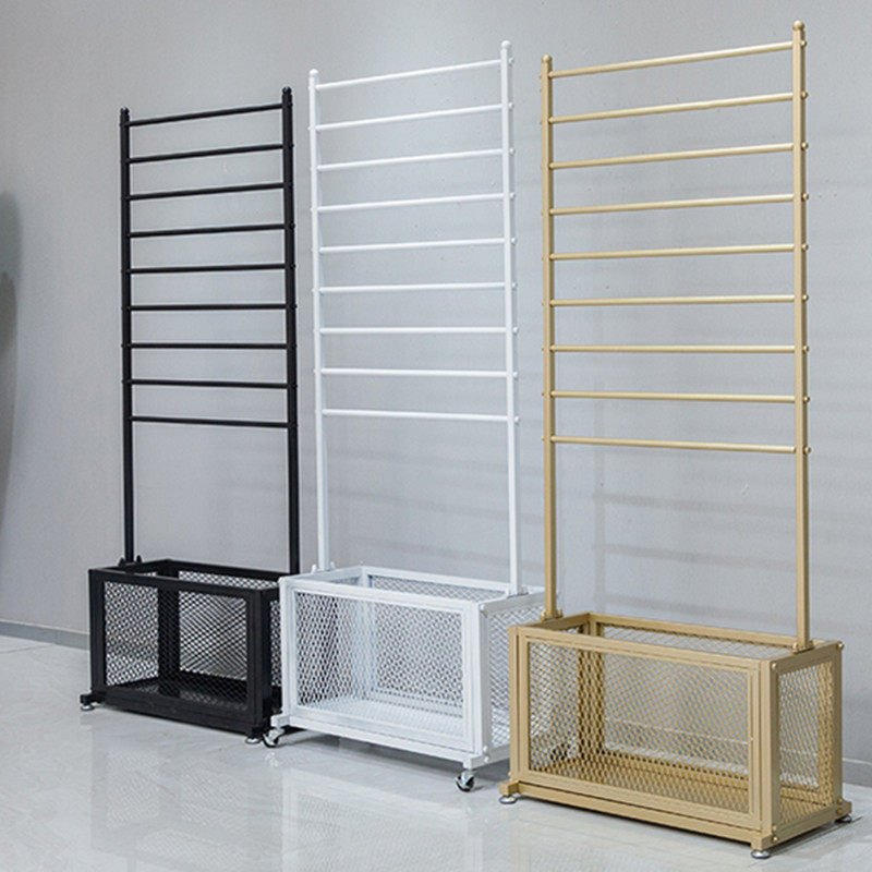 花店礼品收纳架鲜花包装纸彩带上墙货架围巾N丝巾落地式布料展示