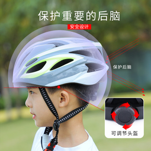 儿童4-12岁  安全帽骑行轮滑溜冰鞋平衡车自行车护具W男童滑板安
