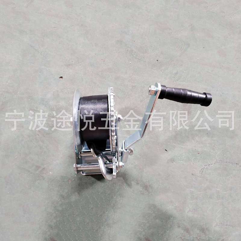 1000LBS拖车绞盘织带手摇绞车游艇织带手动绞盘现货供应