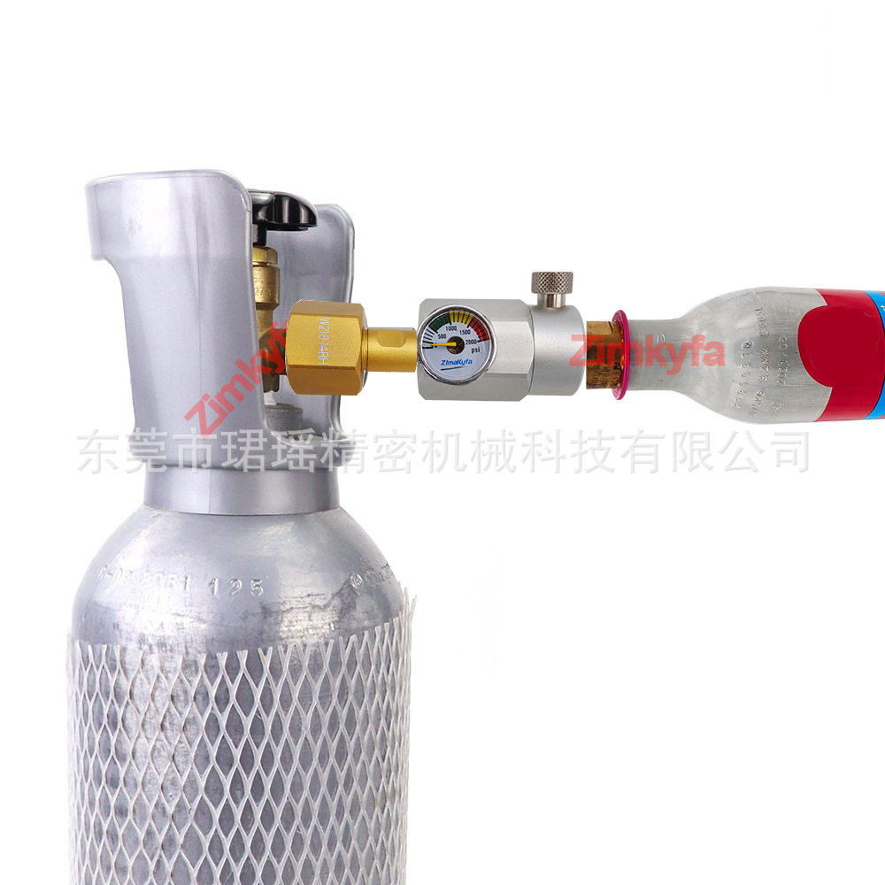 跨境Sodastream DUO/Terra/Art 苏打瓶充气接头带压力表W21.8-14