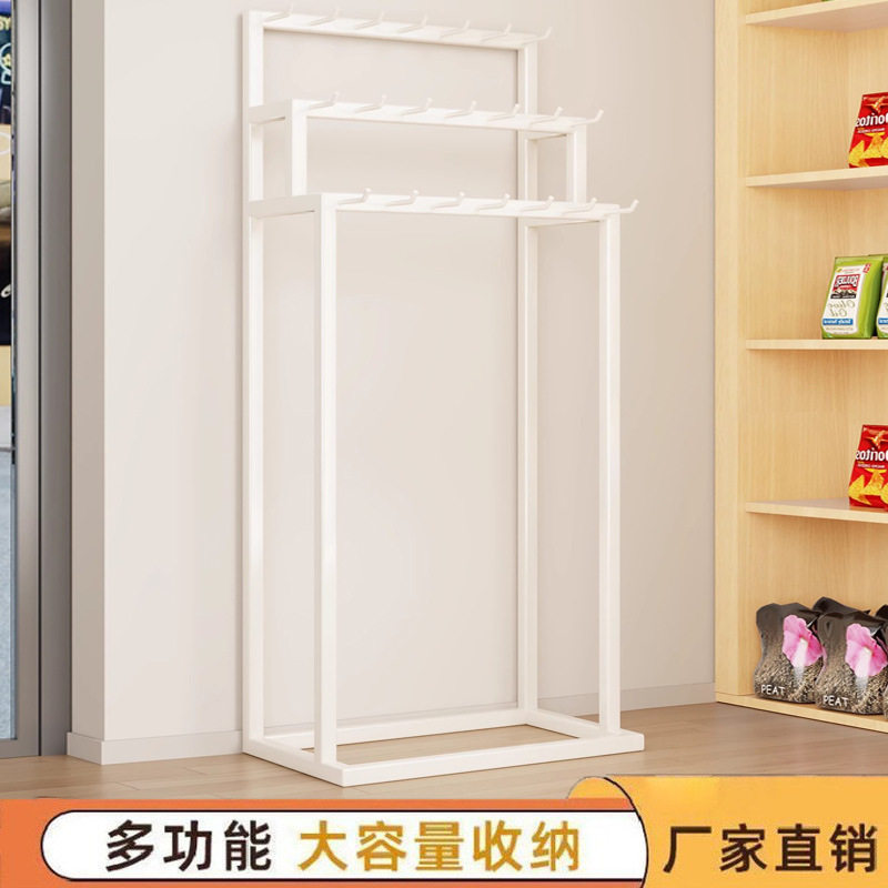 超市拖把扫把展示架挂抹布陈列货架环卫工具置物多层多功能扫把架