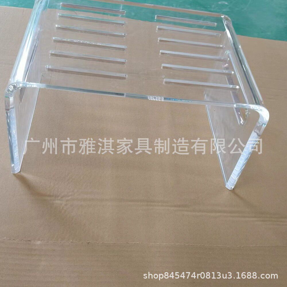 透明浴室凳子梳妆凳彩虹凳洗澡凳U形板凳亚克力换鞋凳子