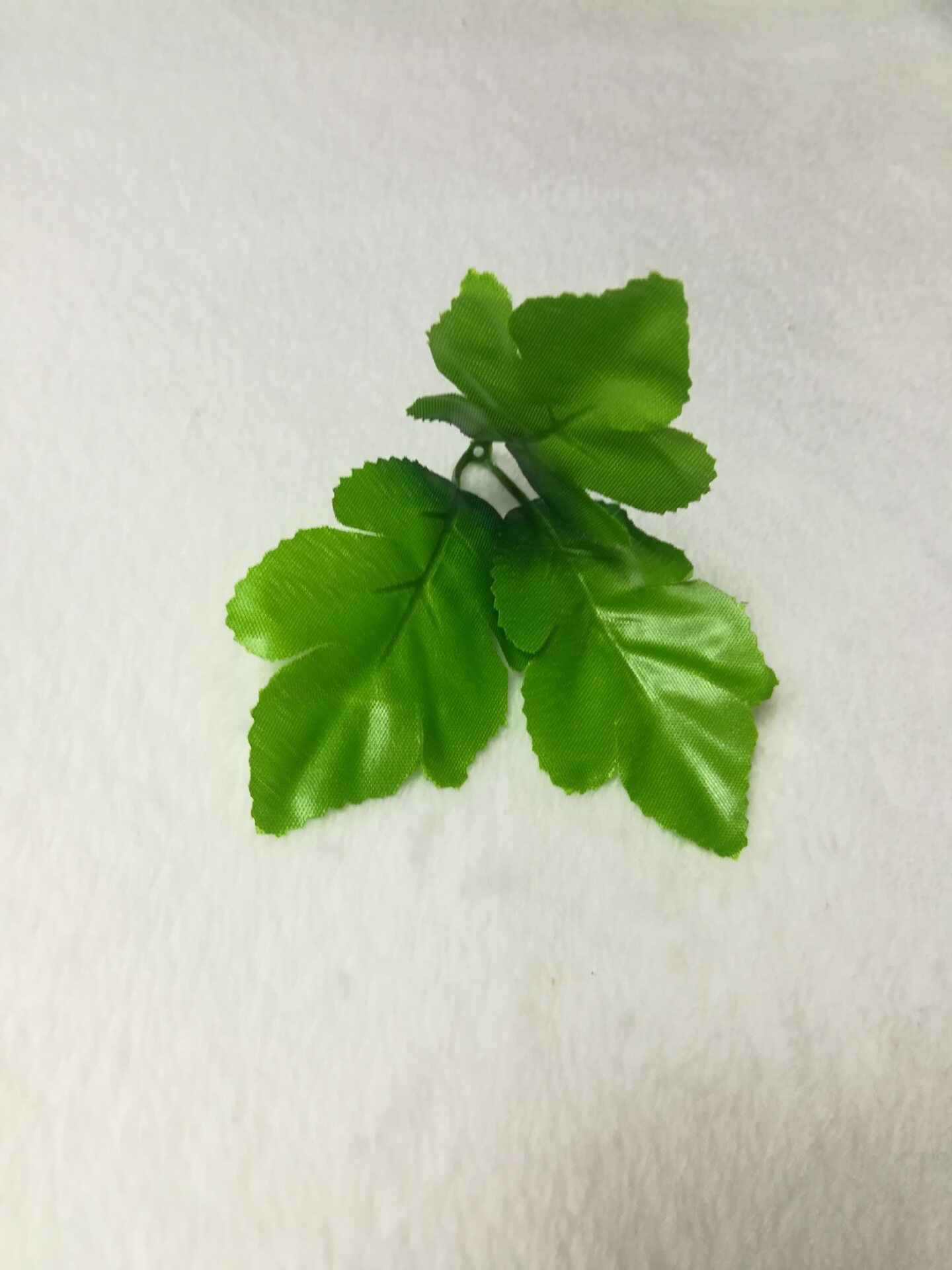 三叉菊叶 假花叶配件 假菊叶 假叶 仿真叶 射骨叶三角叶 绢花叶子