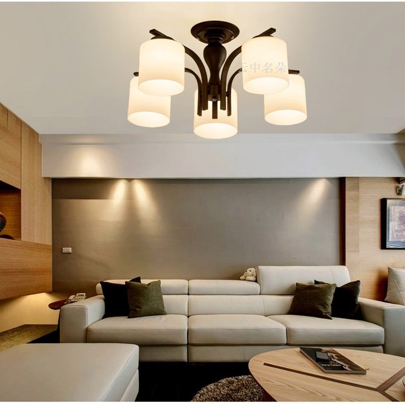 美式乡村简约卧室灯吸顶灯饰北欧创意个性铁艺客厅灯具餐厅吊灯