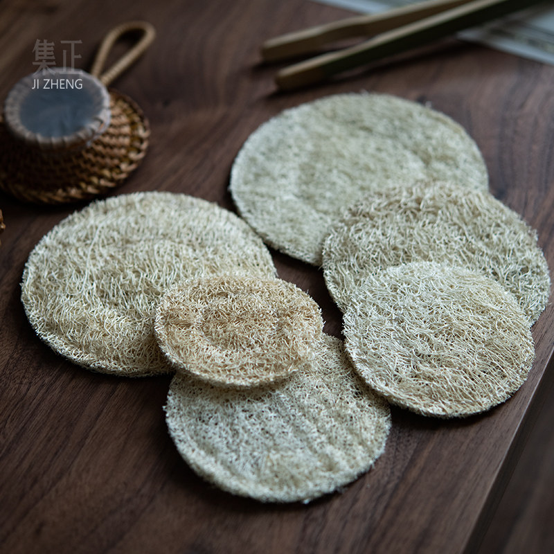速发集正丝瓜养壶垫 干泡壶承丝瓜络 茶道配件隔热壶托茶杯垫