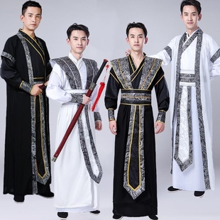 楼拍照大侠服影武侠影视 书生侠客汉服日常装 速发服业班毕古装 男装