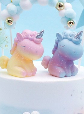 速发少角儿心兽礼物 独童蛋糕烘焙装饰可爱汽车桌面摆件