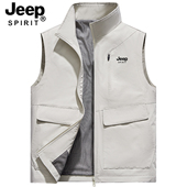 JEEP吉普户外休闲马甲男2026春季 坎肩外套 马夹无袖 新款 多口袋工装