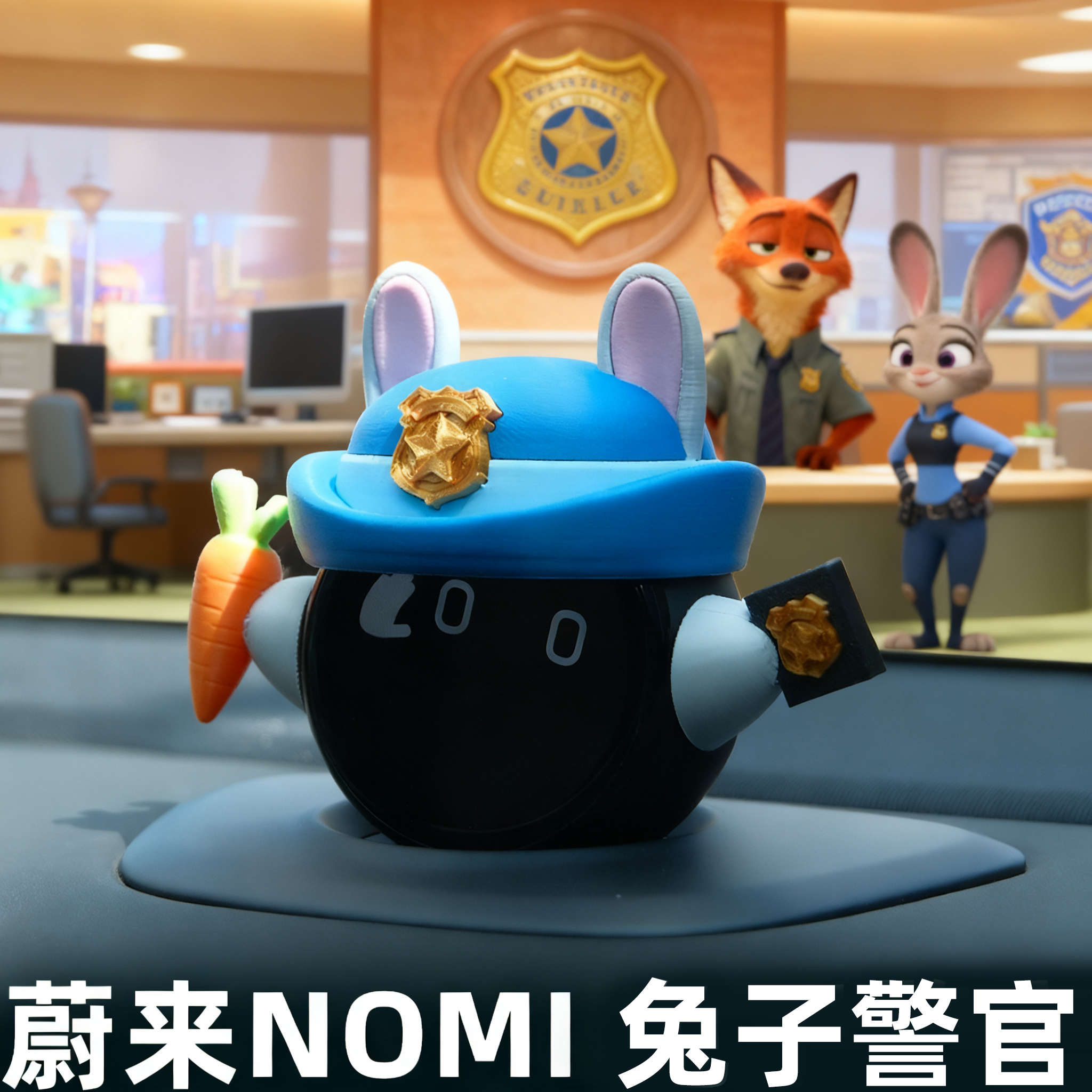 【小红书爆款】蔚来NOMI兔子警官