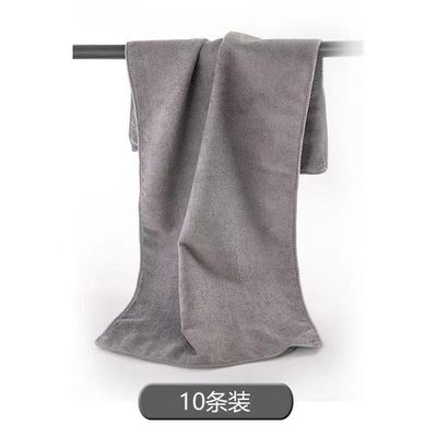 10条装理发店美容院包头干发毛巾发J廊美发加厚吸水毛巾批彂