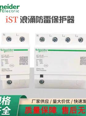 施耐德浪涌保护器IST4P40KA65KA家用20KA2P防雷器避雷器电涌保护