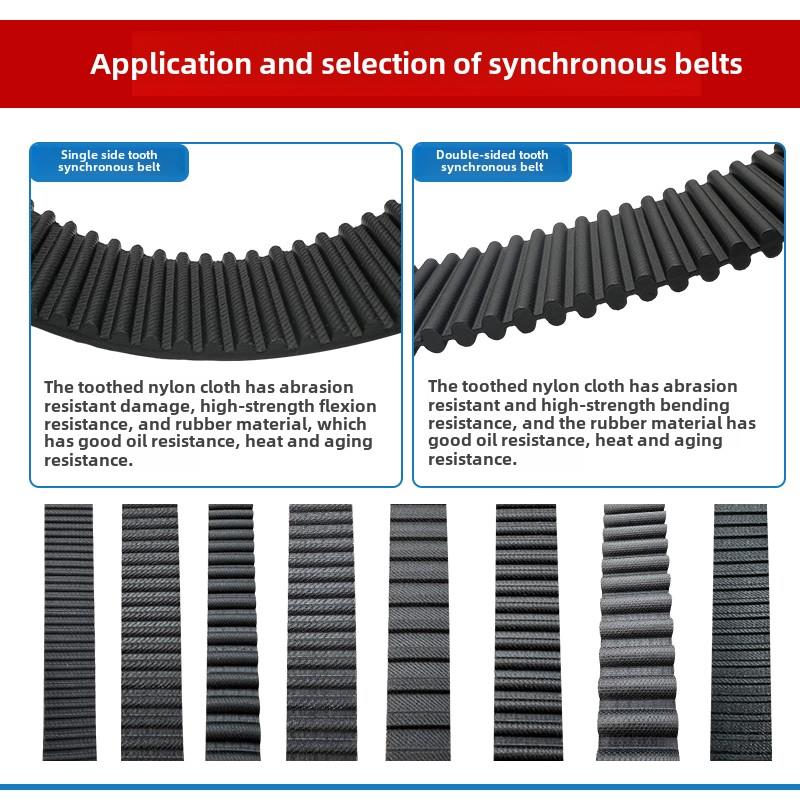 进口门同步带Htd770-5M 775-5m 790-5m 800-5m齿形带