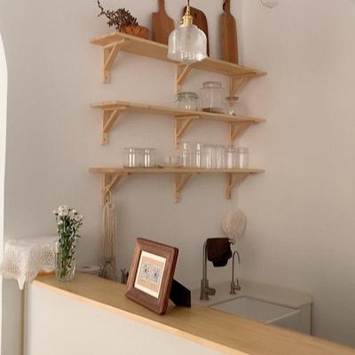 实木隔板支架三角架一字搁板支撑架支架置物托架墙壁挂架松木架