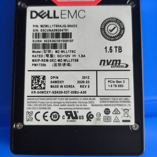 {议价}DELL EMC PM1725b 1.6TB企业级SSD