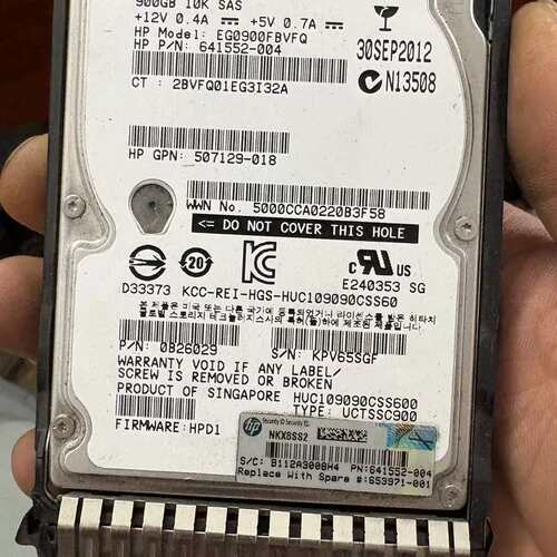 {议价}HP/惠普 653971-001 900G 10K SAS