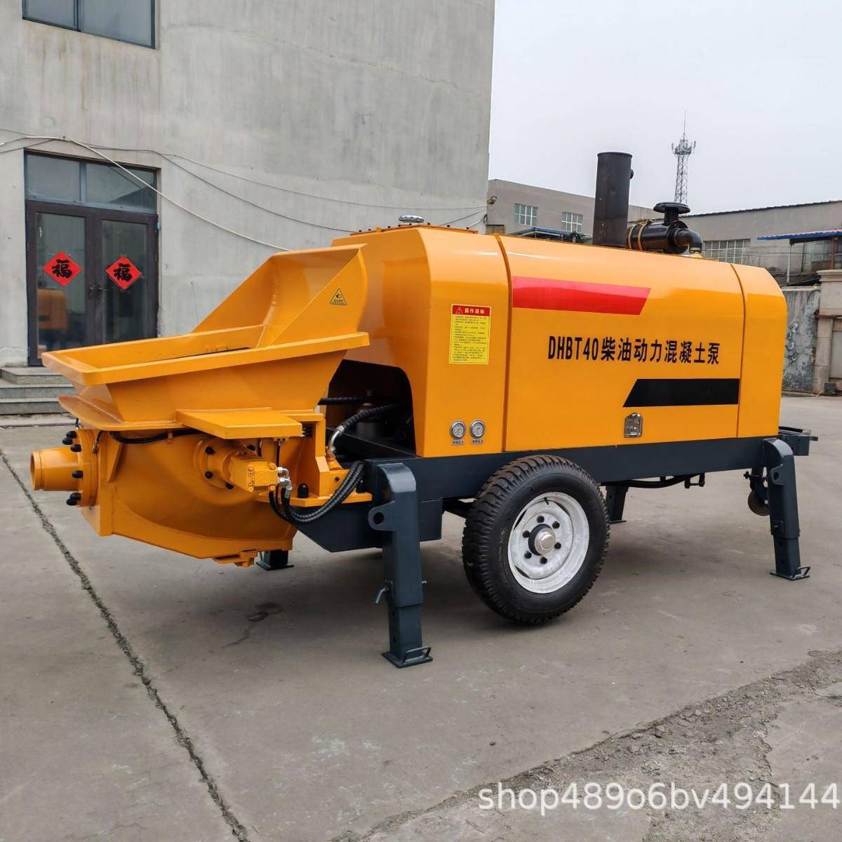 细石混凝土地泵柴油动力拖式输送泵厂家