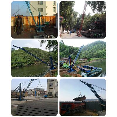 国非洲采矿井底矿拉石小型外起吊机高楼层钢结构安运装WHG吊起重