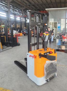 境爆款好拉H跨OULAR站驾式电动堆高车升1降叉车.吨7765T堆垛车搬