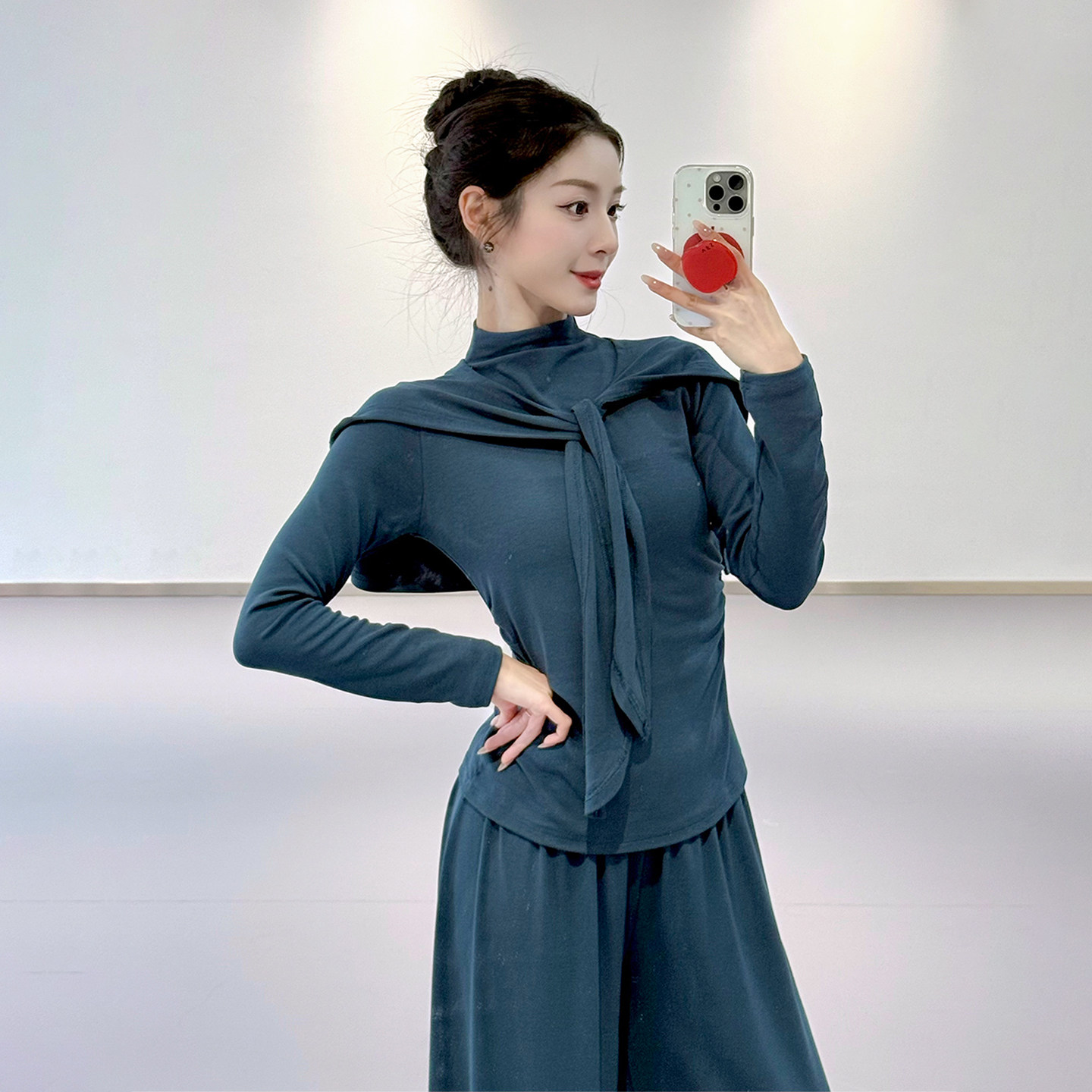 古典舞服装秋冬现代舞长袖一整套