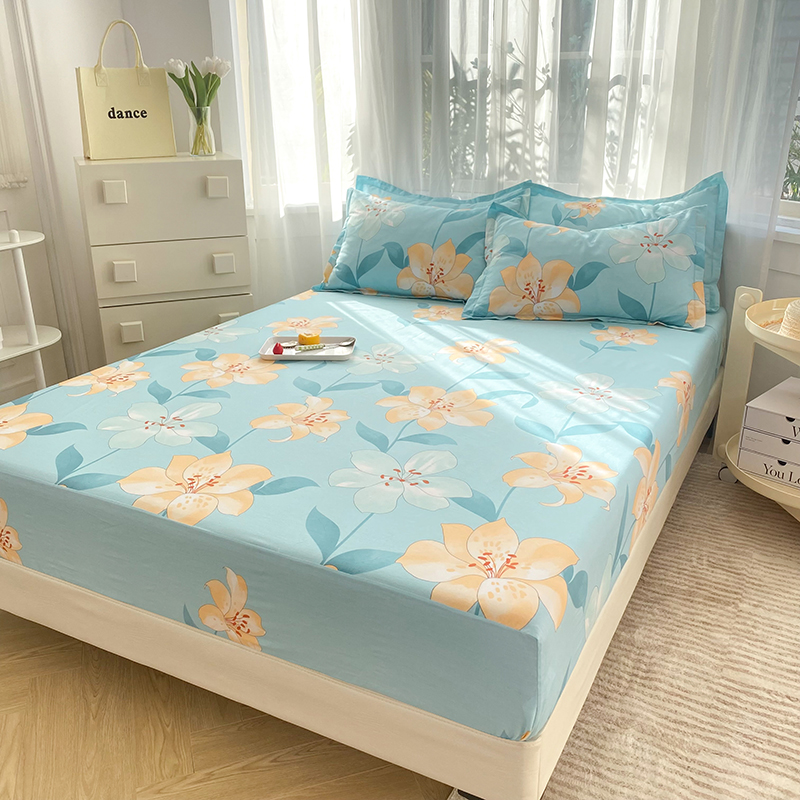 100全棉床笠单件被套纯棉t宿舍单人双人1.2米1.5床单套床垫套罩2m