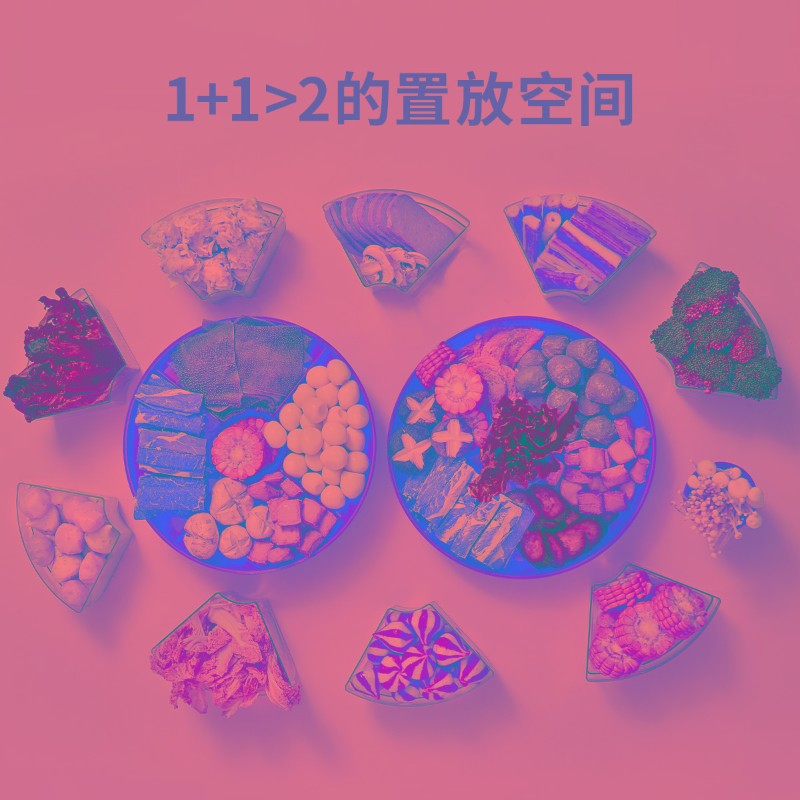 日式家用厨房多功能配菜盘架分格可旋G转火锅蔬菜备菜盘肉素菜盘