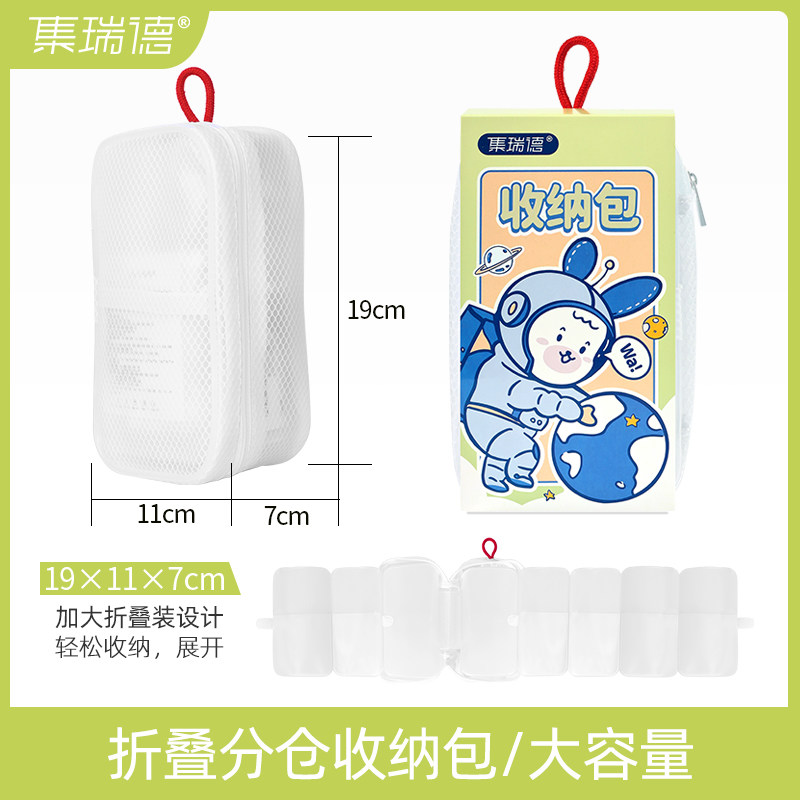 集瑞德防b疫包家用外出小药箱旅行医药包儿童用品药品透明收纳包图片