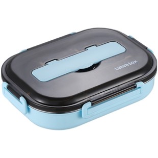 爱生活304不锈钢保p温饭盒学生儿童上班族便当带汤碗大容量分隔盘