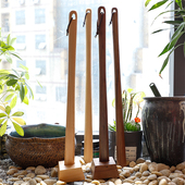 扒子k黑胡桃木加长鞋 拔子孕妇穿鞋 超长提鞋 实木质长柄鞋 器家用鞋