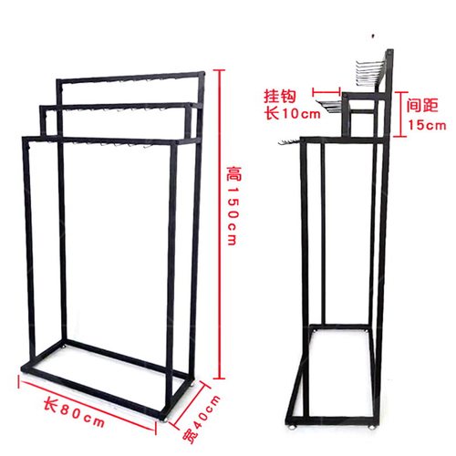 门口挂架百货展架扫把陈列支架悬挂展示柜卖货P架子超市拖把展示