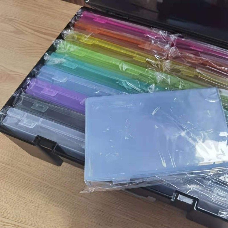 透明塑料盒收纳盒大n手提盒(内含18个小盒)大盒子彩色内格盒,收纳整理,桌面收纳盒,淘宝优惠券,粉丝福利购,淘宝优惠卷