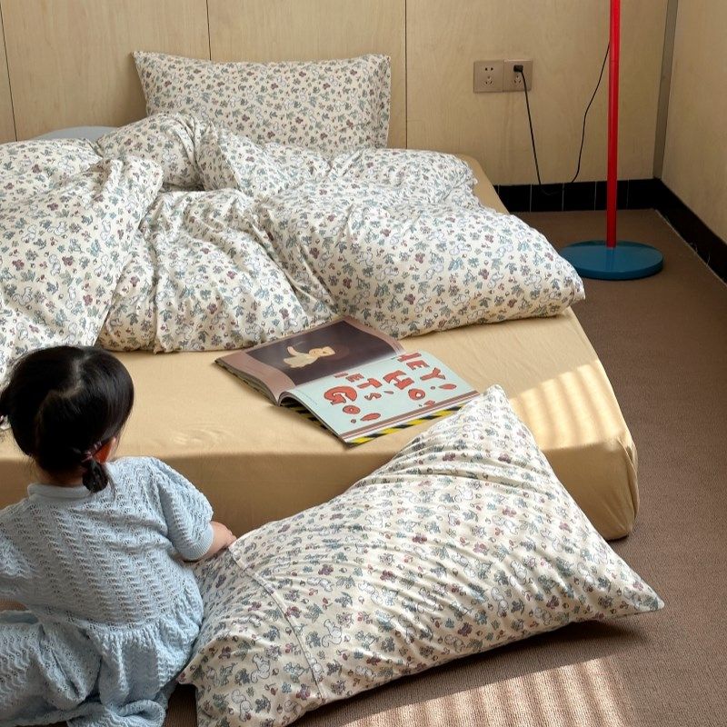 儿童被套单件柔软A类婴儿t纯棉针织裸睡亲肤全棉单人宝宝被罩床品