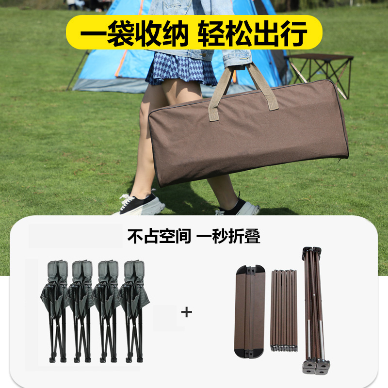 户外折叠桌子黑鹿露营野餐u自驾装备便携式收纳铝合金蛋卷桌轻量