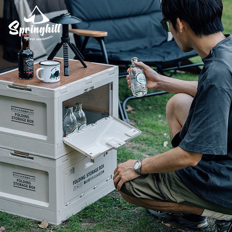 春山户外露营可折o叠收纳箱野营车载塑料整理箱木盖侧开门,户外/登山/野营/旅行用品,露营折叠箱,淘宝优惠券,粉丝福利购,淘宝优惠卷