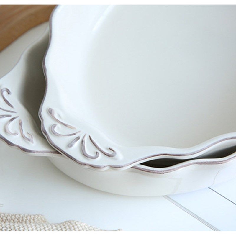 出口法式浮雕陶瓷大烤盘过年大菜餐盘双耳椭N圆主食盘烤鸡烤鸭盘,餐饮具,盘,淘宝优惠券,粉丝福利购,淘宝优惠卷