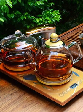 茶水炉全自动电热j茶道茶艺炉 功夫茶泡茶水壶 透明玻璃烧水器茶
