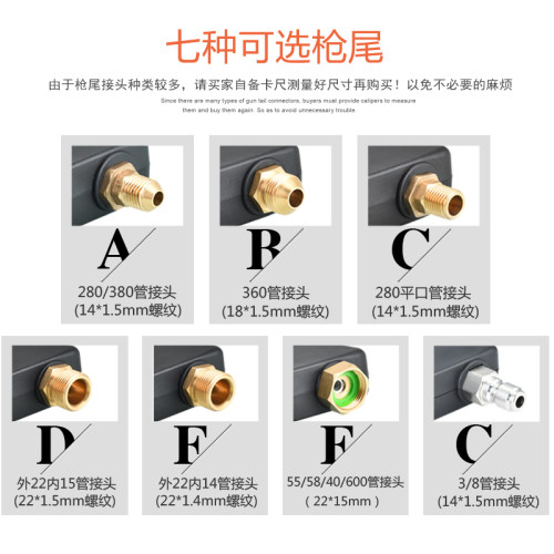 水枪洗车泵全铜水枪高压鸭嘴枪z扇形洗车机枪头洗车水枪洗车机配