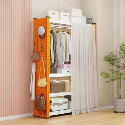 Shelf wardrobe, open style coat rack, free assembly
