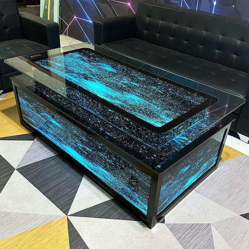 星空ktv玻璃茶几发光专用酒吧台钢化玻璃不锈钢七彩变色现代简约