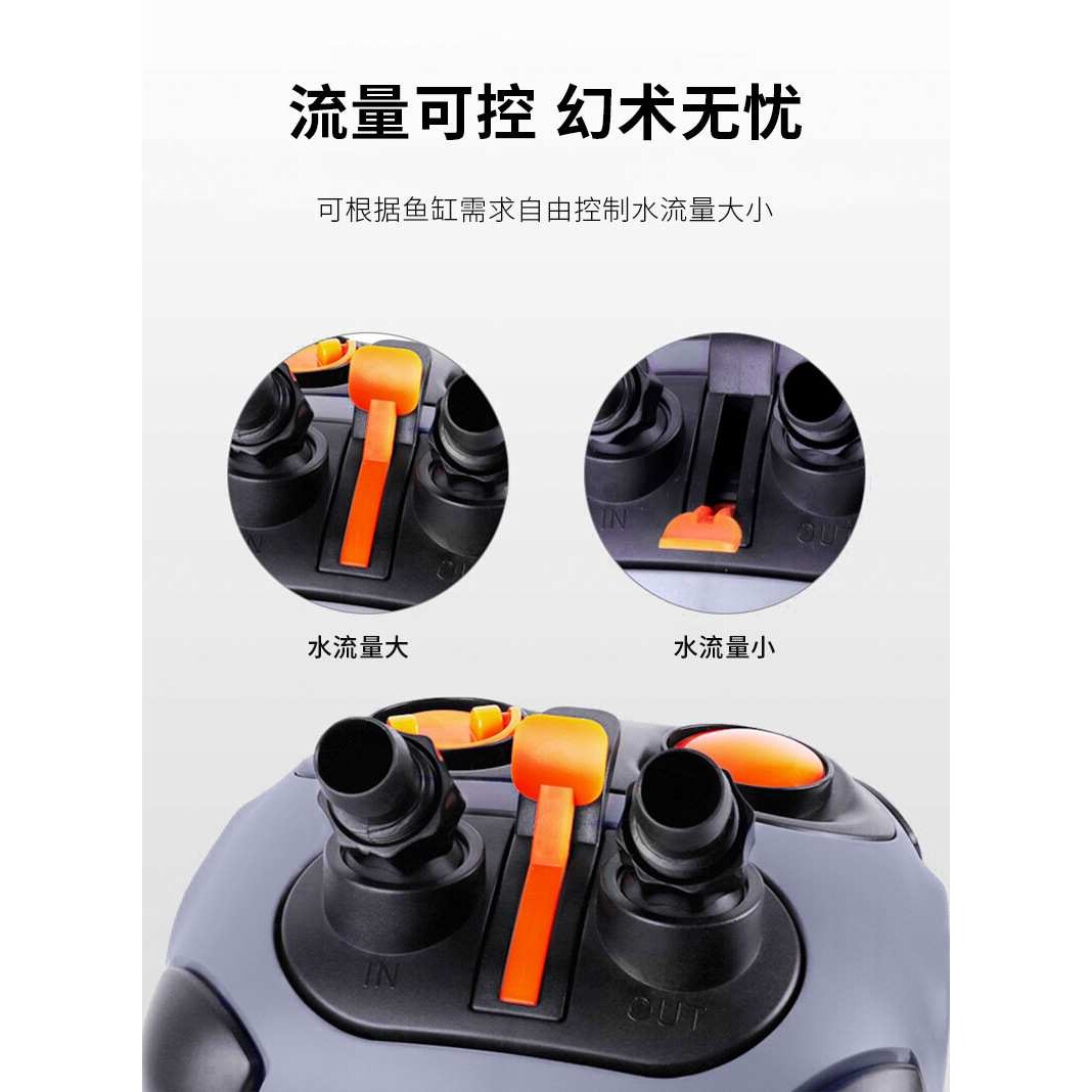 松宝过滤器鱼缸过滤桶三合一净水静音循环泵外挂滤筒草缸外置滤盒