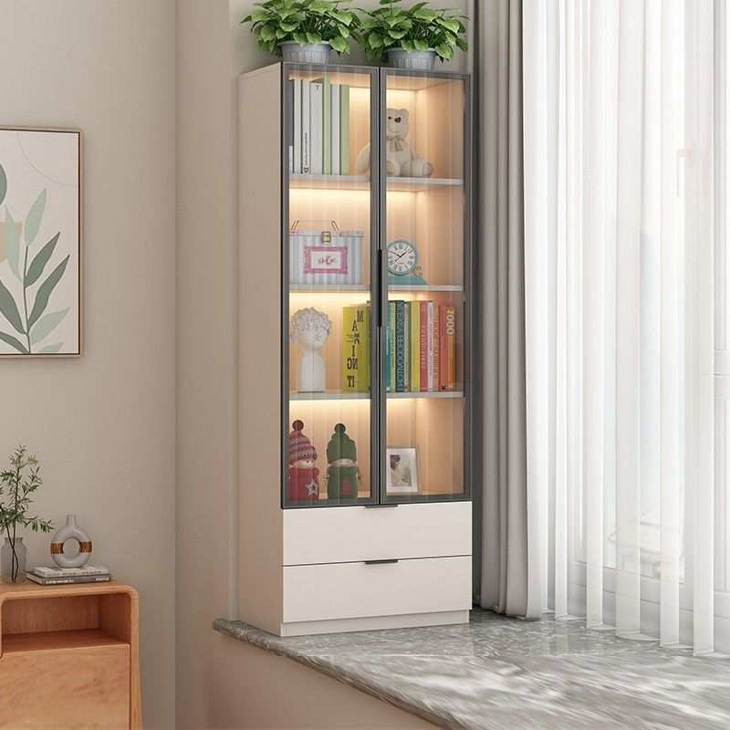 实木飘窗柜储物柜阳台收纳柜矮柜窗台柜子卧室书柜家用落地置物柜