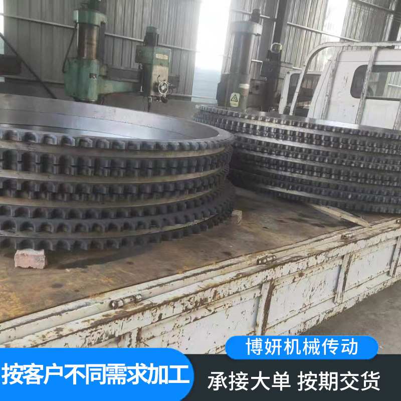 传动件不锈钢链轮烘干机齿圈双节距工业齿轮水磨石砖机大齿圈