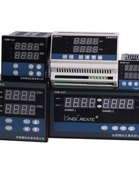 皓仪两通道温控仪KCMD-XJ21ARS输入两组4-20mA输出继电器带通讯