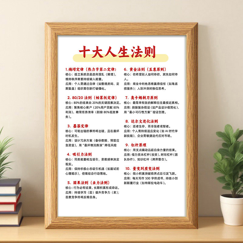 十大人生法则墨菲定律相