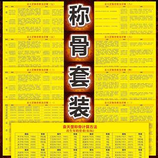 袁天罡称骨歌详解计算法地母经预测高清覆膜速查速学自学卡片