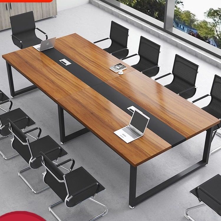会议桌长桌简约现代电脑办公桌椅组合简易长条桌洽谈桌小型工作台