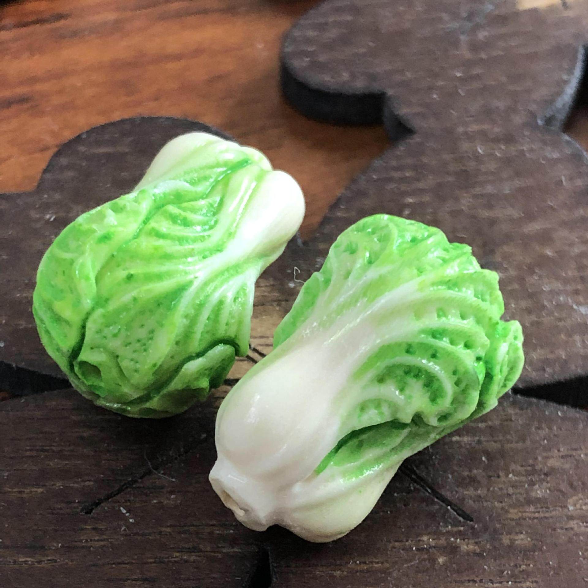 唐龙猛犸 猛犸牙彩绘白菜 猛犸白菜珠 猛犸彩绘珠子