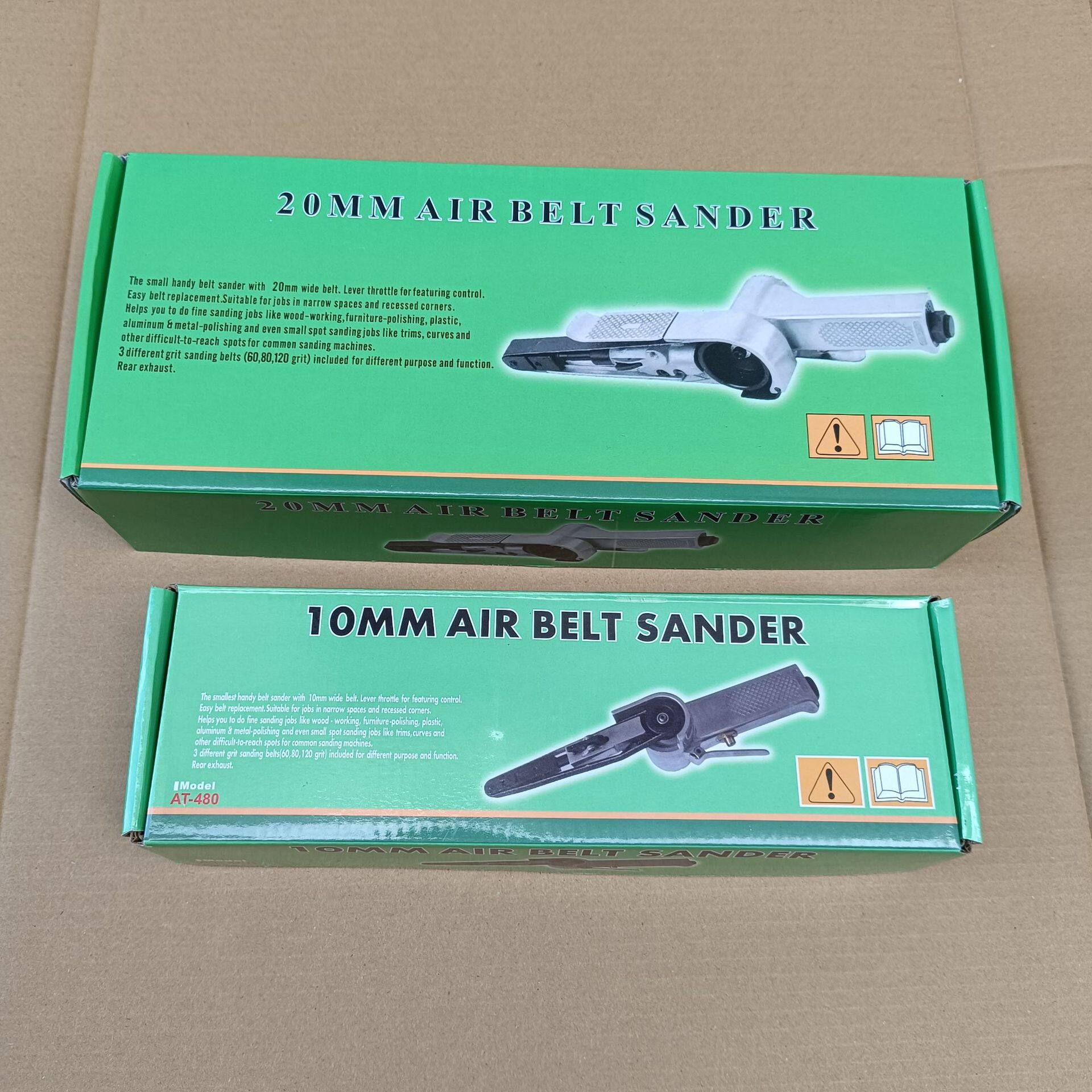 现货供应风研工业级气动砂带机10mm风动打磨机 环带机 抛光机特价