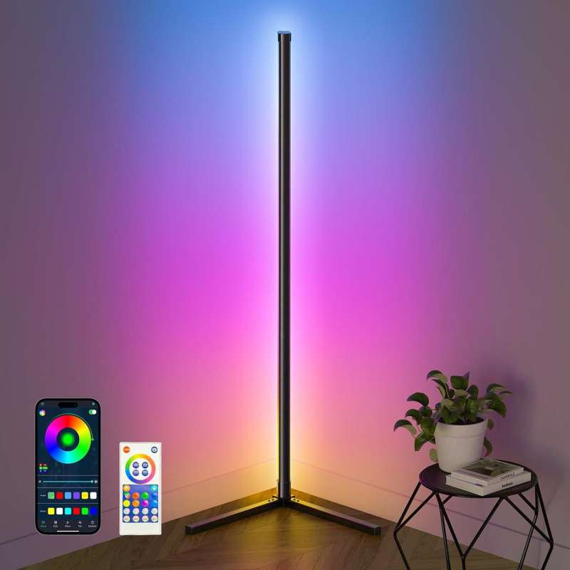落地灯RGB幻彩客厅卧室氛围WIFI蓝牙墙角灯角落音乐节奏拾音灯